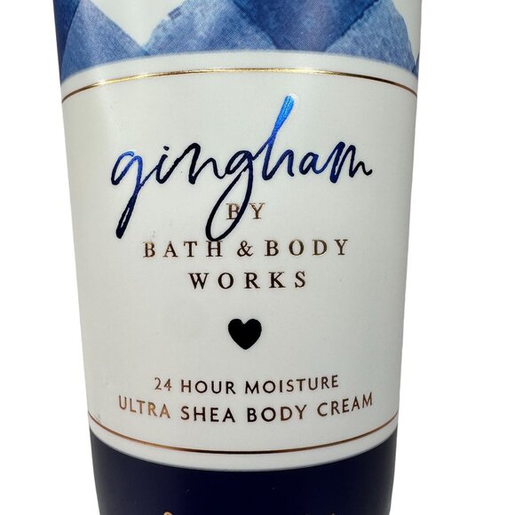 Gingham By Bath & Body Works 24 Hour Moisture Ultra Shea‎ Body Cream 8oz NEW - Picture 3 of 6